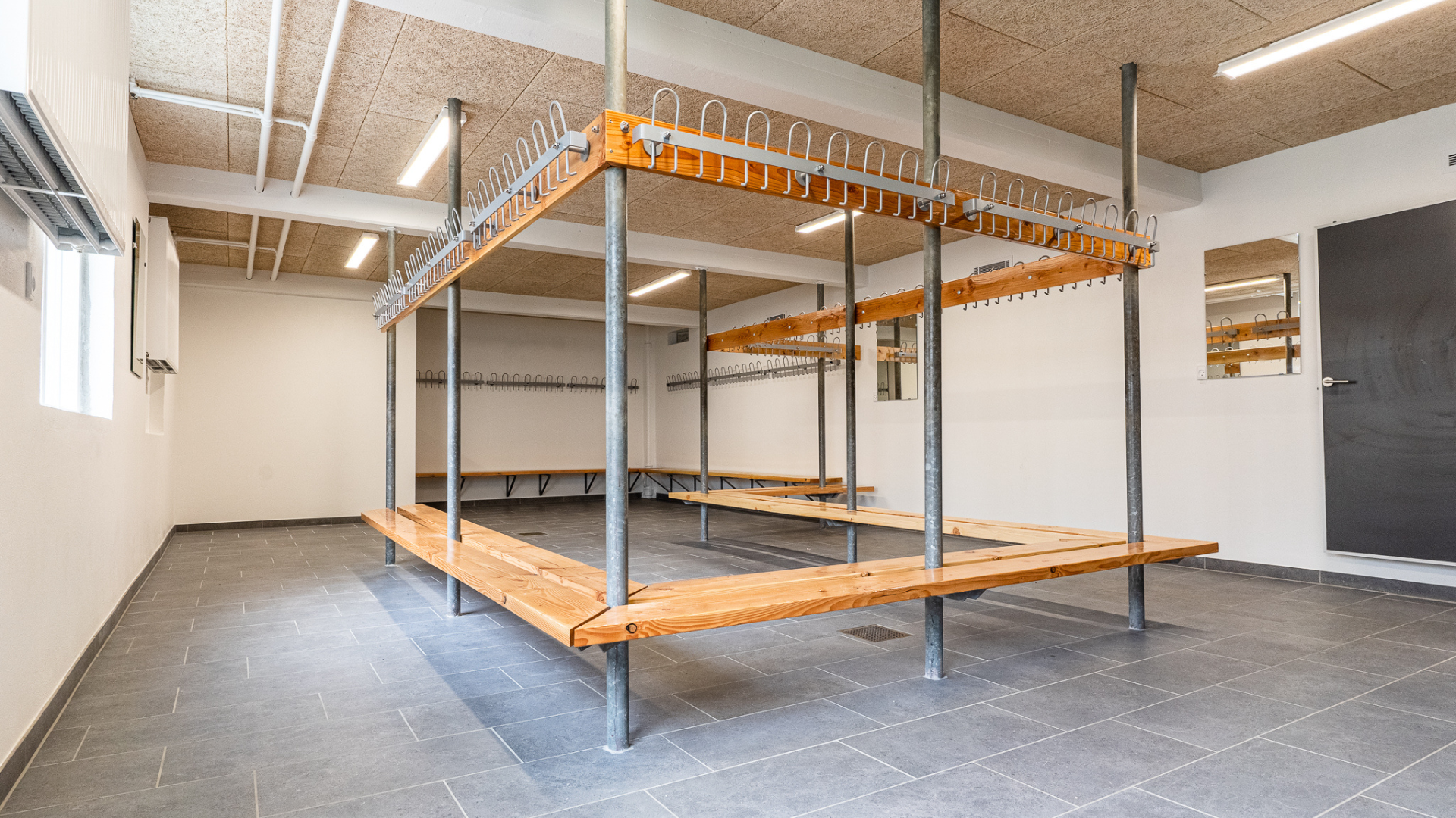 Omklædningsrum i Fredericia Idrætscenter